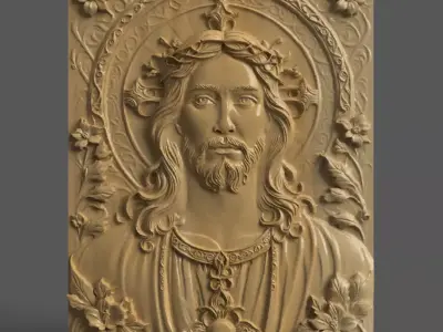 Jesus Christ portrait 3D print model