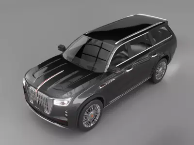 2022 Hongqi LS7 car rendering model 3D model