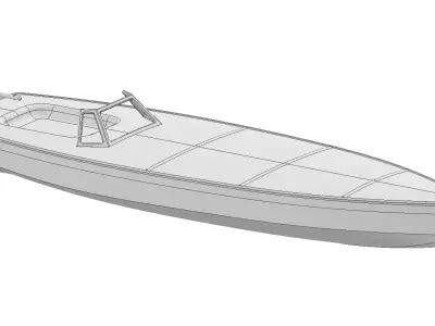 Speed boat 3D print model