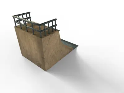 skate ramp Free 3D model