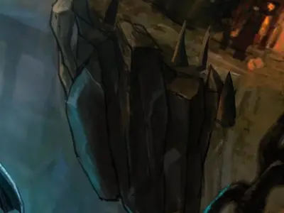 Stone Fallen Land - BOSS Area Cliff 1 3D model