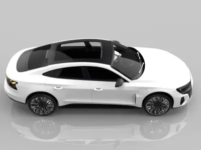 Modern Sedan Car 3D model