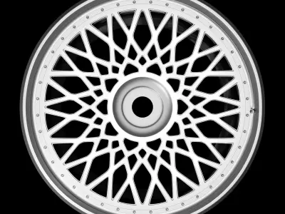 10 Spoke Center-locking Rims 3D model