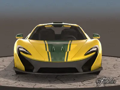 McLaren P1 Low-poly 3D model