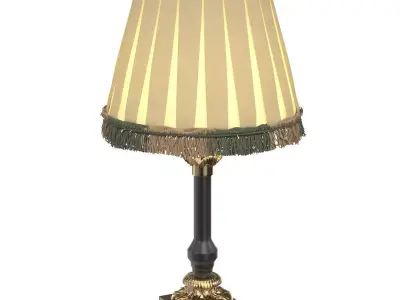 Carla Lampshade Decorative Trim Table Lamp 3D model
