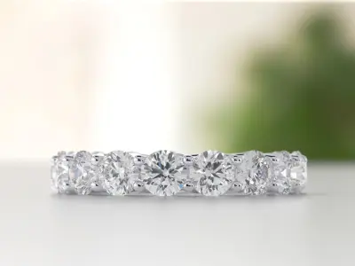 braided diamond engagement ring 4mm 8Size 3D print model