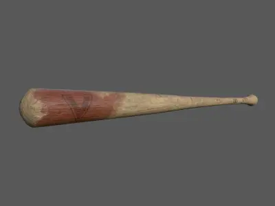 Baseball Bat Free low-poly 3D model get