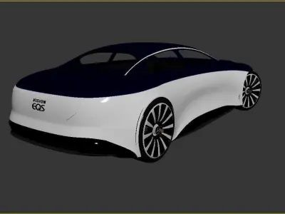 Mercedes Benz EQS VISION concept 3D model