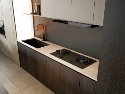 Kitchen Modern interior 83 3D model