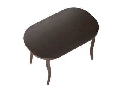 Dining table in classic style Free 3D model