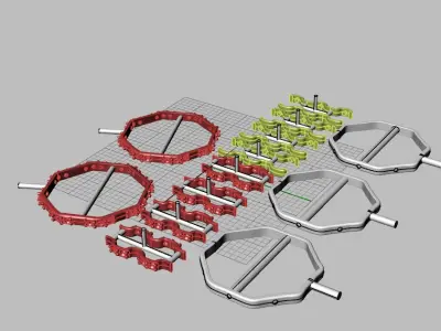 Ring Abstrakt with stones Printing Model Free 3D print model 3D print model