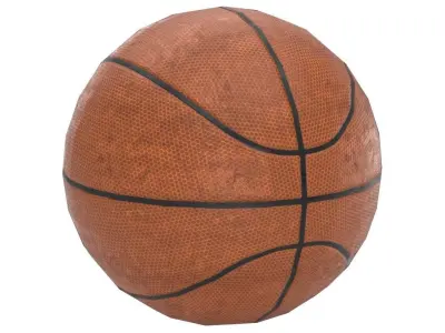 Basketball Lowpoly ball Low-poly 3D model