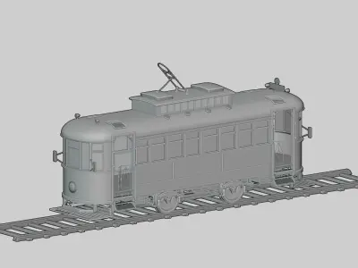 Cable Car Railway 3D model 3D model