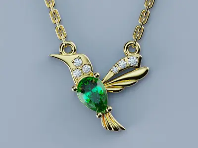 Pendant Bird  3D print model