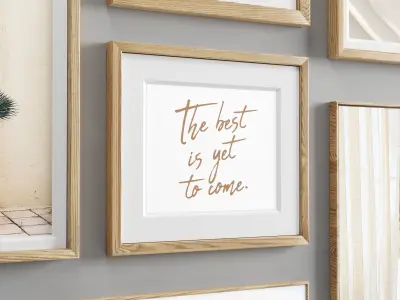 Minimal Photo Frame Set - 11 Low-poly 3D model