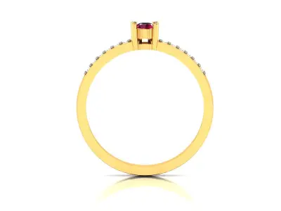 Diamond Ring For Women 3d Print Model 3D print model get