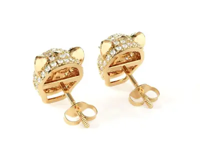 Panther earring 3D print model