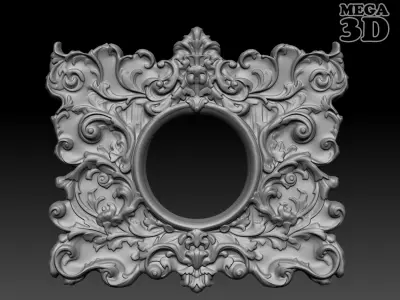 Bas relief Frame 240506 04 3D print model