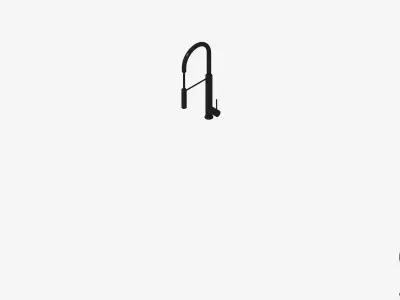 Sink Mixer - Luxury - Sleek - Spring - Tall Low-poly 3D model