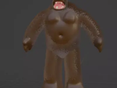 free King Kong model Free 3D model