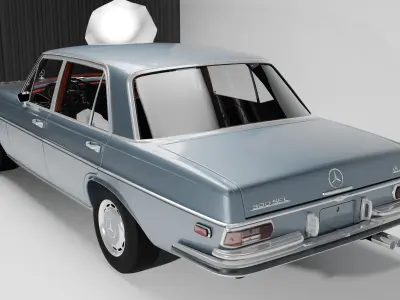 Mercedes Benz 300 SEl 6 3 Low-poly 3D model