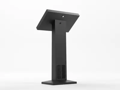Conference podium digital tribune 3d model Low-poly 3D model