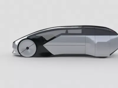 Next-Gen Electric City Transport 3D model