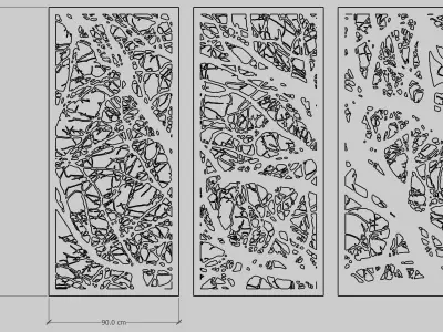 Portable Partition Tree H 200 cm 3D print model