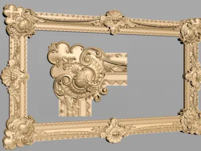 Carved Frame 3D model 88