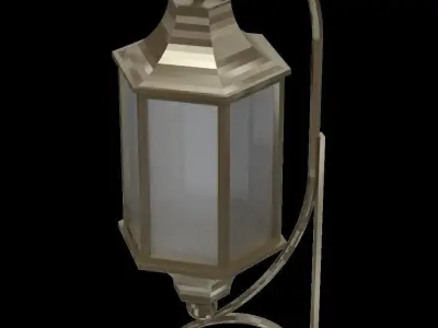 Wall hung light fixture architectural decorative light 3D model