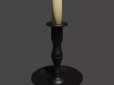Simple Candle 3D model