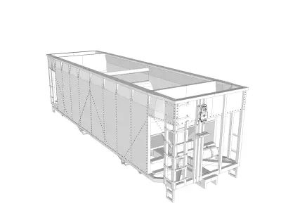 U13 Phosphate and Sand Hopper HO  3D print model
