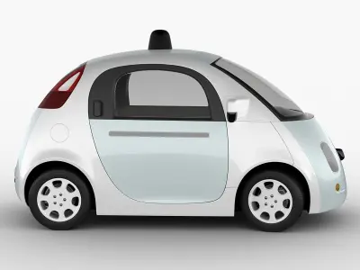 Google Self-Driving Car 3D model