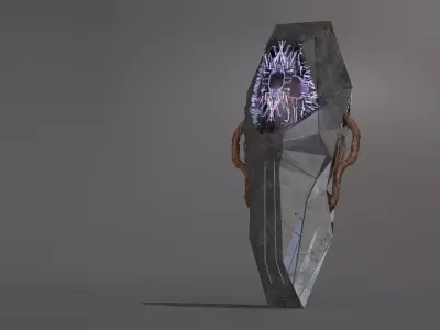 Sci-fi Human Cryotube Free 3D model