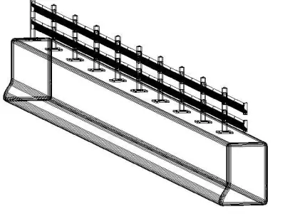 Guardrail for the Upper Section of Concrete 3D print model