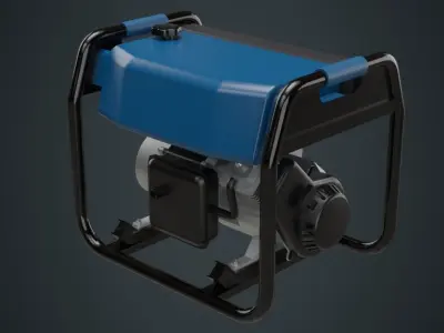 Portable Generator 1A Low-poly 3D model