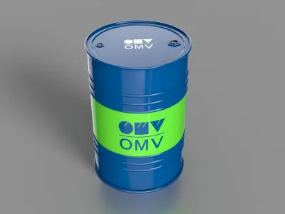 Realistic OMV Barrel 3D Mode Low-poly 3D model