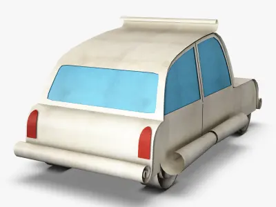 Car Hatchback Paper v 1 3D model