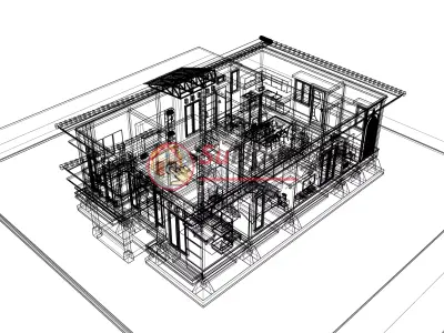 House 5x13m code 515 - Sketchup 3D model 3D model 3D model