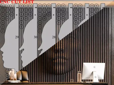 Parametric face 3D model