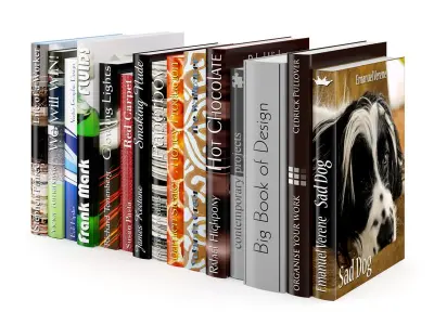 Books Set 3D model