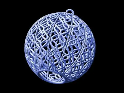Christmas Tree Ball Decoration 3D print model