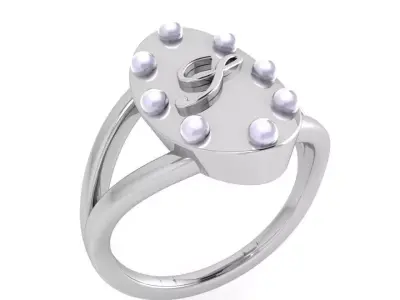 Oval Split Shank Ring 3581 3D print model