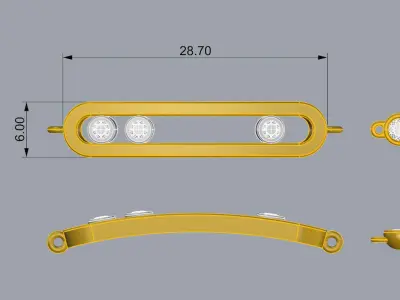 Messika Bracelet 3D print model