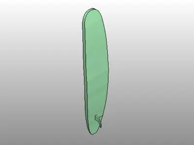 Surfboard - Type 1 3D model