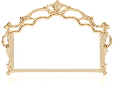 Bed Ornament Frame 8 - For CNC and Interior 3D model