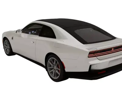 Dodge Charger Daytona Scat Pack 2025 Low-poly 3D model