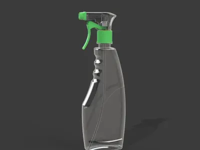 Spray Mist Plastic Bottle 3D print model