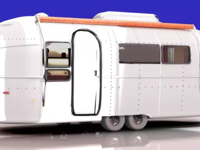 US Caravan 70s  3D model