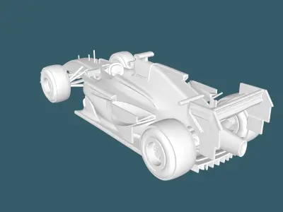 f1 race car 3D print model